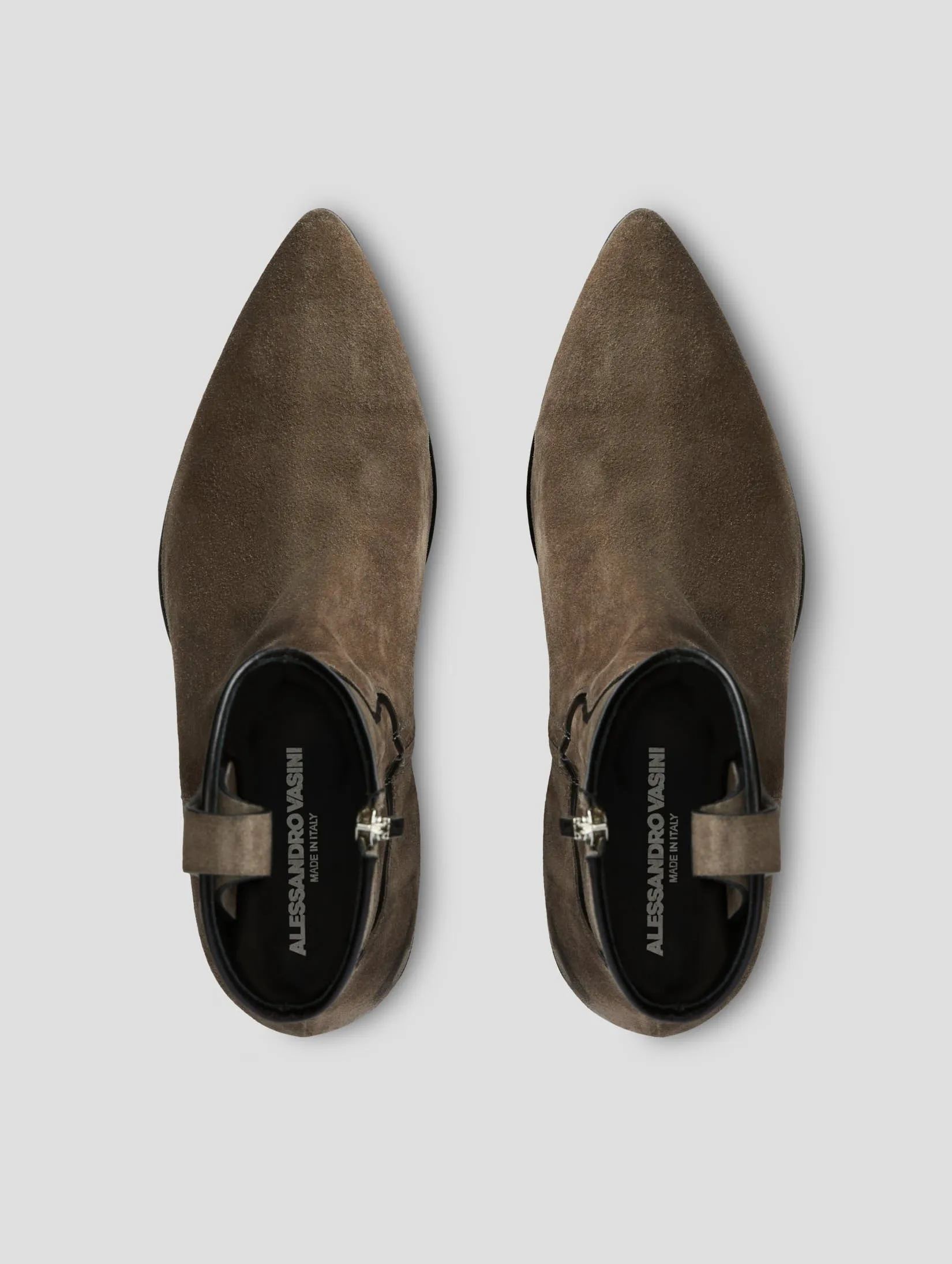 NICO 60MM ARIZONA BOOT IN SMOKE SUEDE White Alpinestars Boots