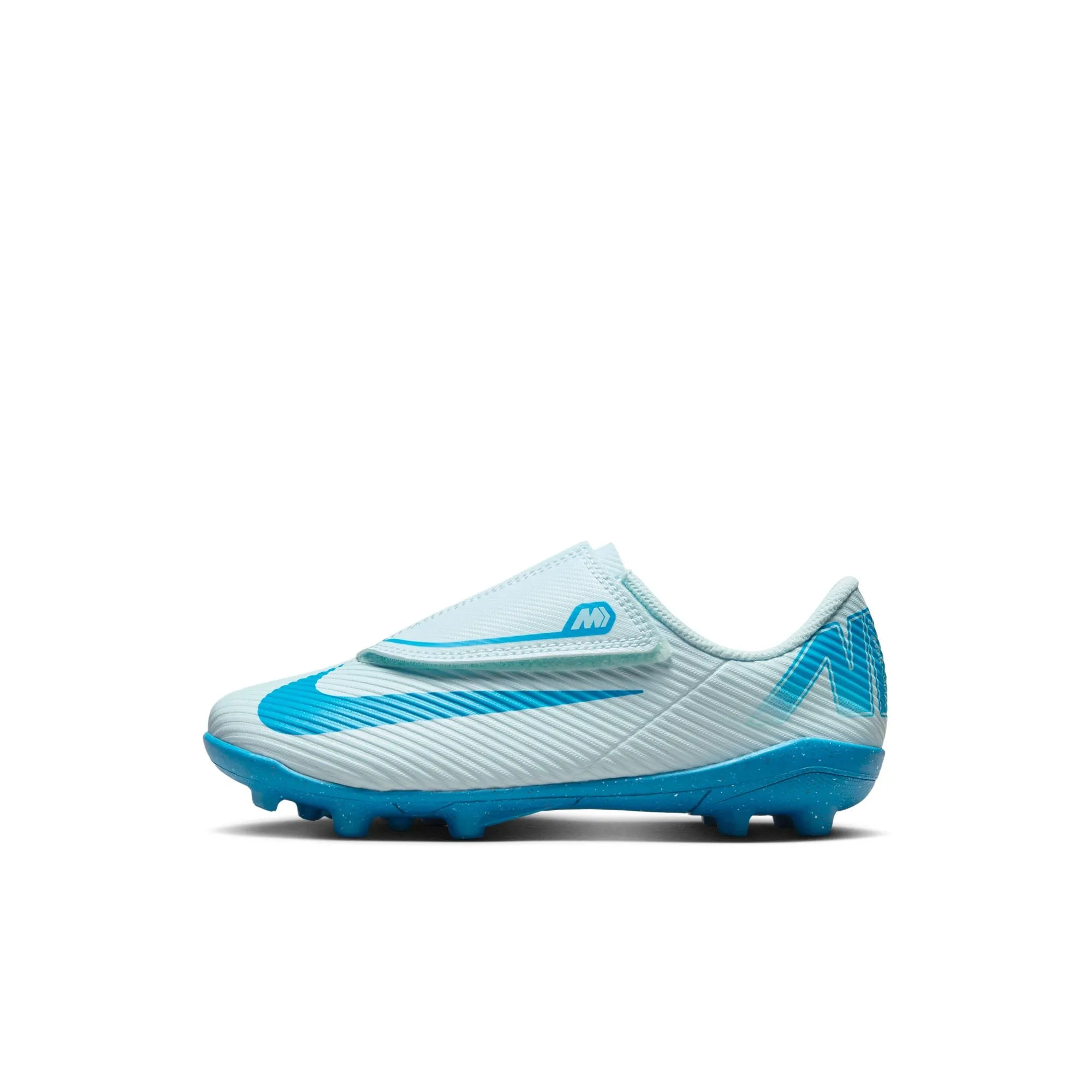Top Soccer Cleats For Wide Feet Nike Junior Mercurial Vapor 16 Club FG/MG Firm Ground/Multi Ground PS (V) Soccer Cleat - Glacier Blue/ Blue Orbit