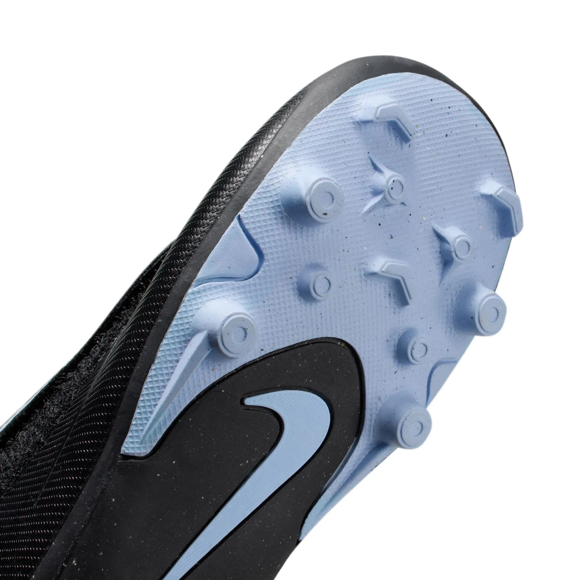 Soccer Rubber Cleats Nike Junior Mercurial Vapor 16 Club MG Multi Ground PS (V) Soccer Shoes- Black/Ice Blue