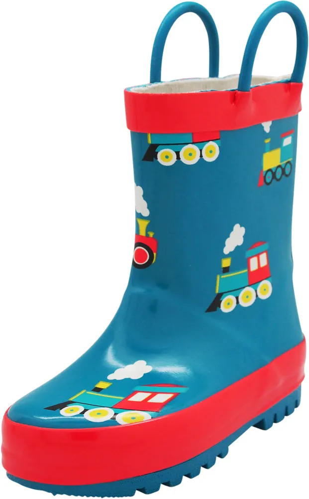 Eh Rated Boots Norty New Toddlers / Little / Big Kids Boys Girls Waterproof Rubber Rain Boots