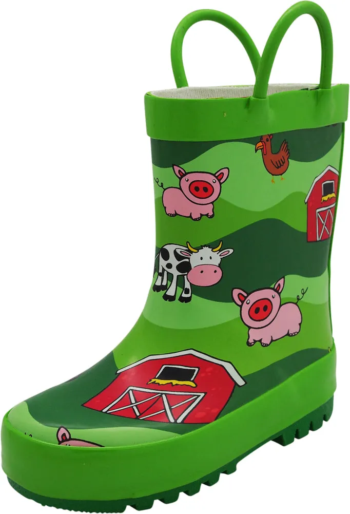 Boots High Norty New Toddlers / Little / Big Kids Boys Girls Waterproof Rubber Rain Boots