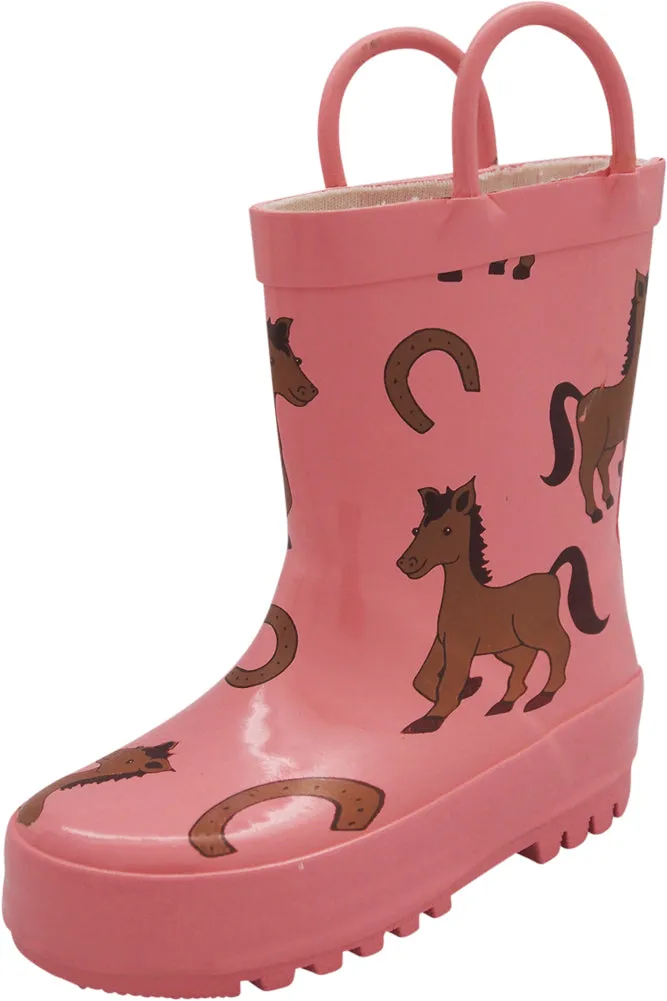 Norty New Toddlers / Little / Big Kids Boys Girls Waterproof Rubber Rain Boots WaterProof Boots