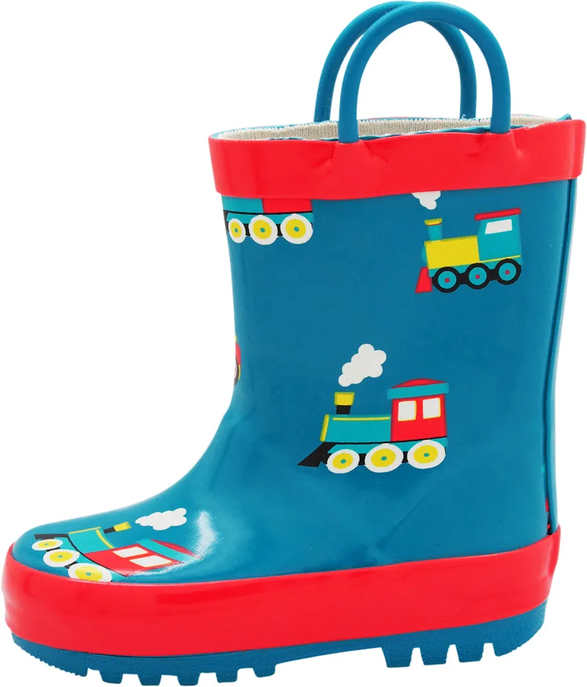 Youth Motocross Boots Norty New Toddlers / Little / Big Kids Boys Girls Waterproof Rubber Rain Boots