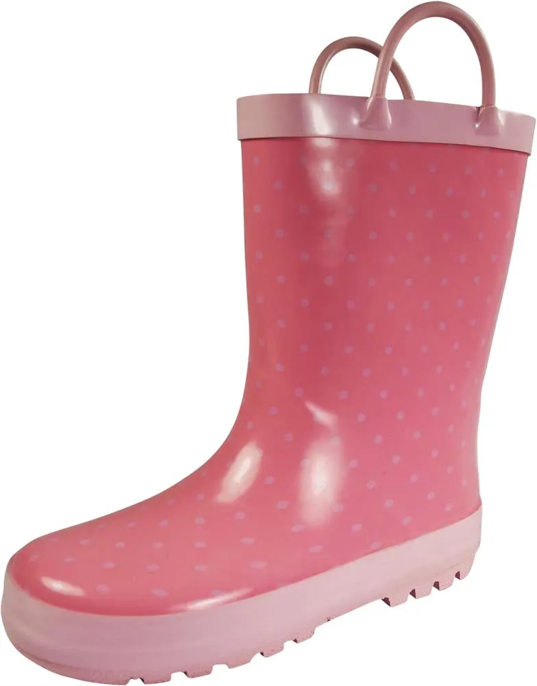 Larrys Boots Norty Toddler Waterproof Rubber Rain Boots for Kids Children Boys and Girls