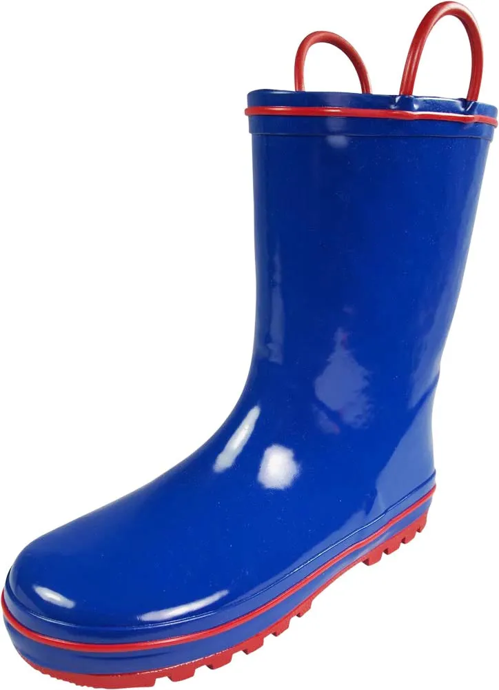 Norty Toddler Waterproof Rubber Rain Boots for Kids Children Boys and Girls Platform Chelsea Boots