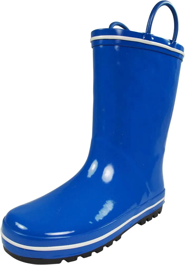 Norty Toddler Waterproof Rubber Rain Boots for Kids Children Boys and Girls Cognac Ladies Boots