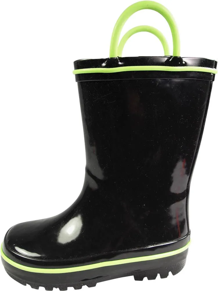 Helldusk Boots Norty Toddler Waterproof Rubber Rain Boots for Kids Children Boys and Girls