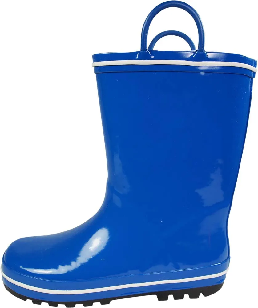 Norty Toddler Waterproof Rubber Rain Boots for Kids Children Boys and Girls Timb Boots
