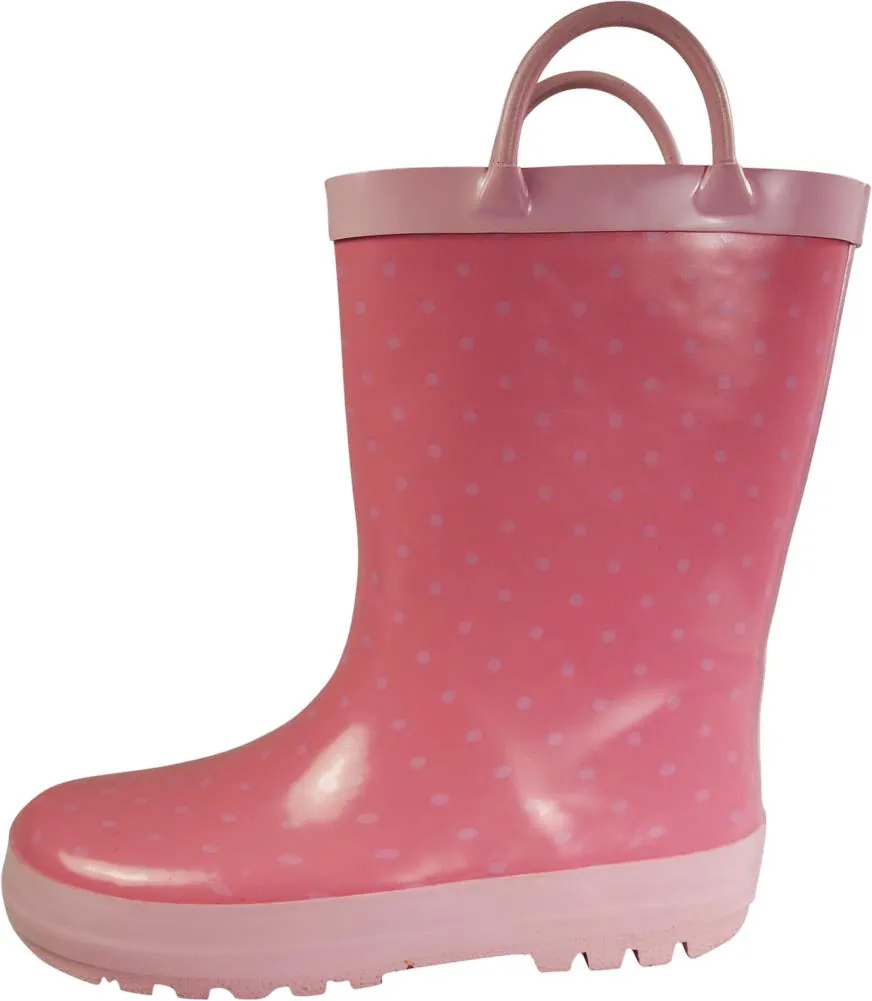 Boots Stiletto Norty Toddler Waterproof Rubber Rain Boots for Kids Children Boys and Girls