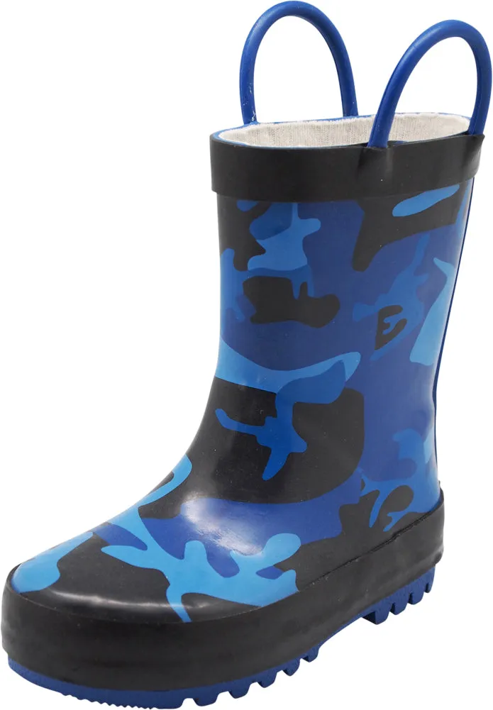 Norty Toddlers Kids Boys Girls Waterproof Rubber Printed Rain Boots -13 Patterns Hunter Snow Boots