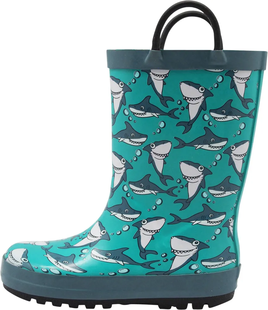 Hunter Tall Rain Boots Norty Toddlers Kids Boys Girls Waterproof Rubber Printed Rain Boots -13 Patterns