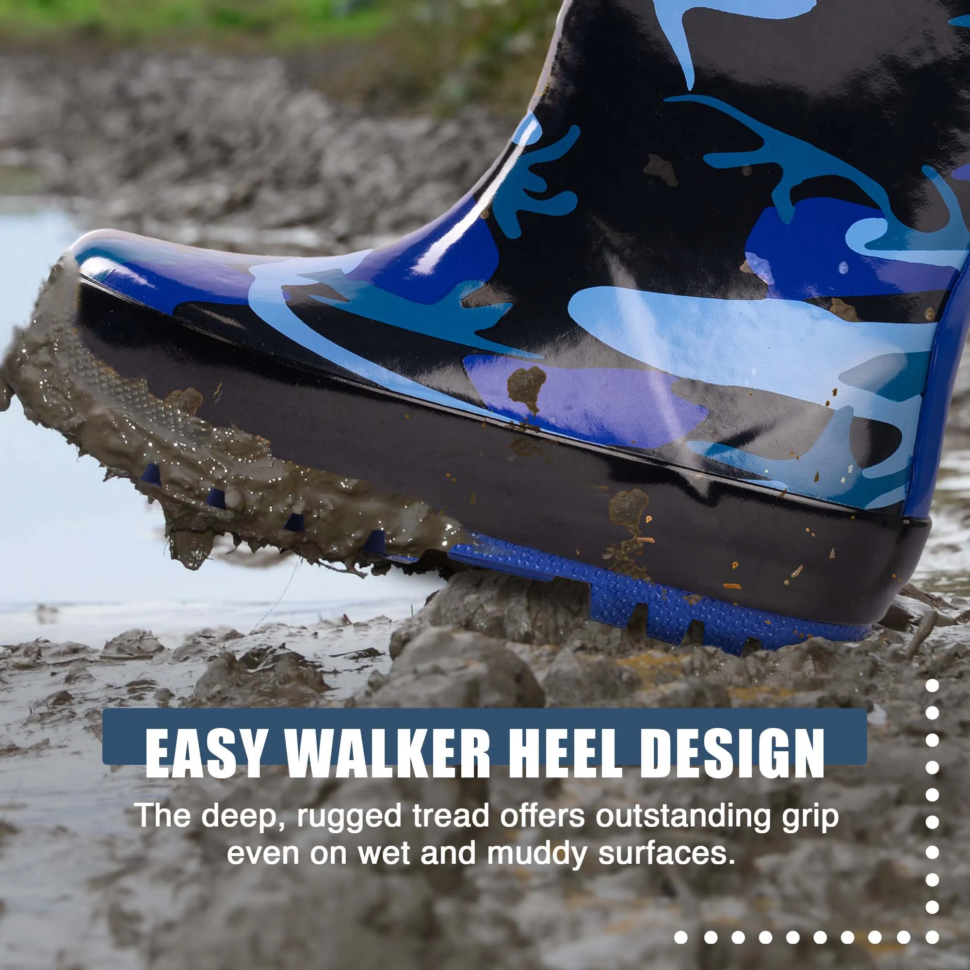 Boots Spiderman Norty Toddlers Kids Boys Girls Waterproof Rubber Printed Rain Boots -13 Patterns