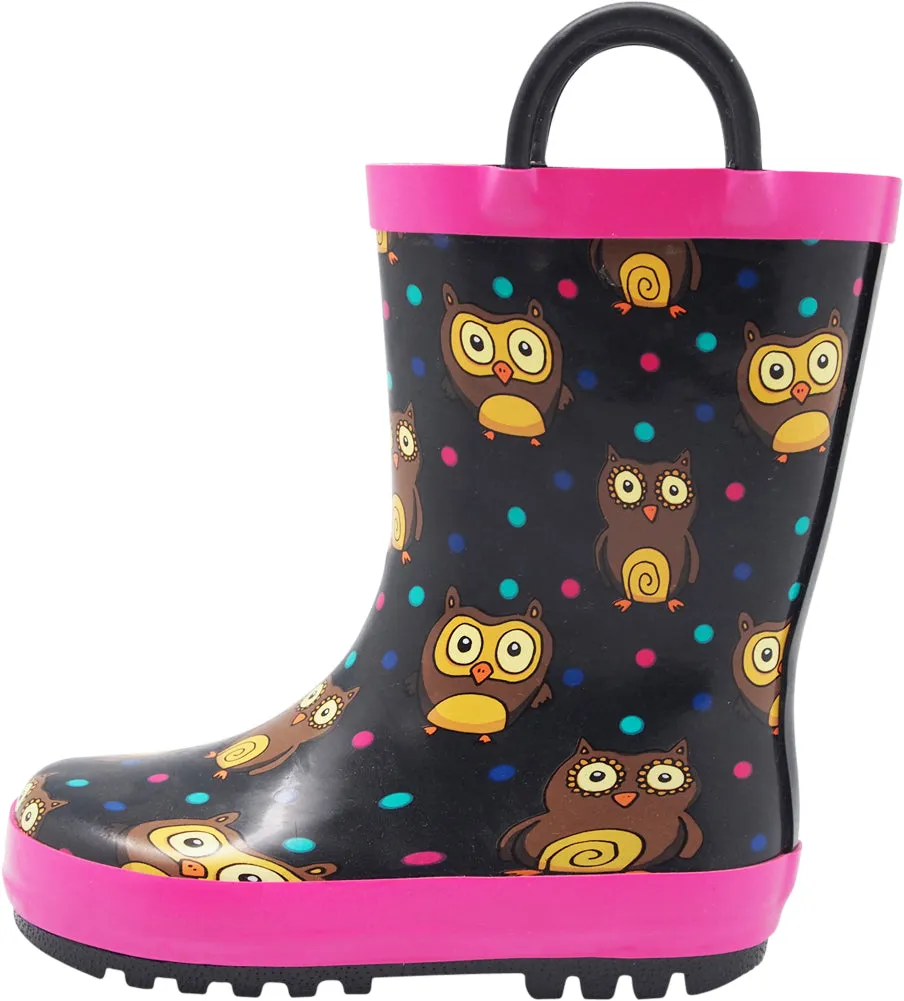 Leopard Thigh High Boots Norty Toddlers Kids Boys Girls Waterproof Rubber Printed Rain Boots -13 Patterns