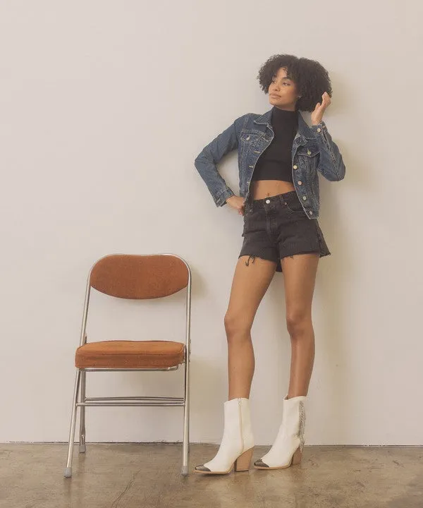 OASIS SOCIETY Kai - Rhinestone Fringe Boots Adidas Bunga Shoes