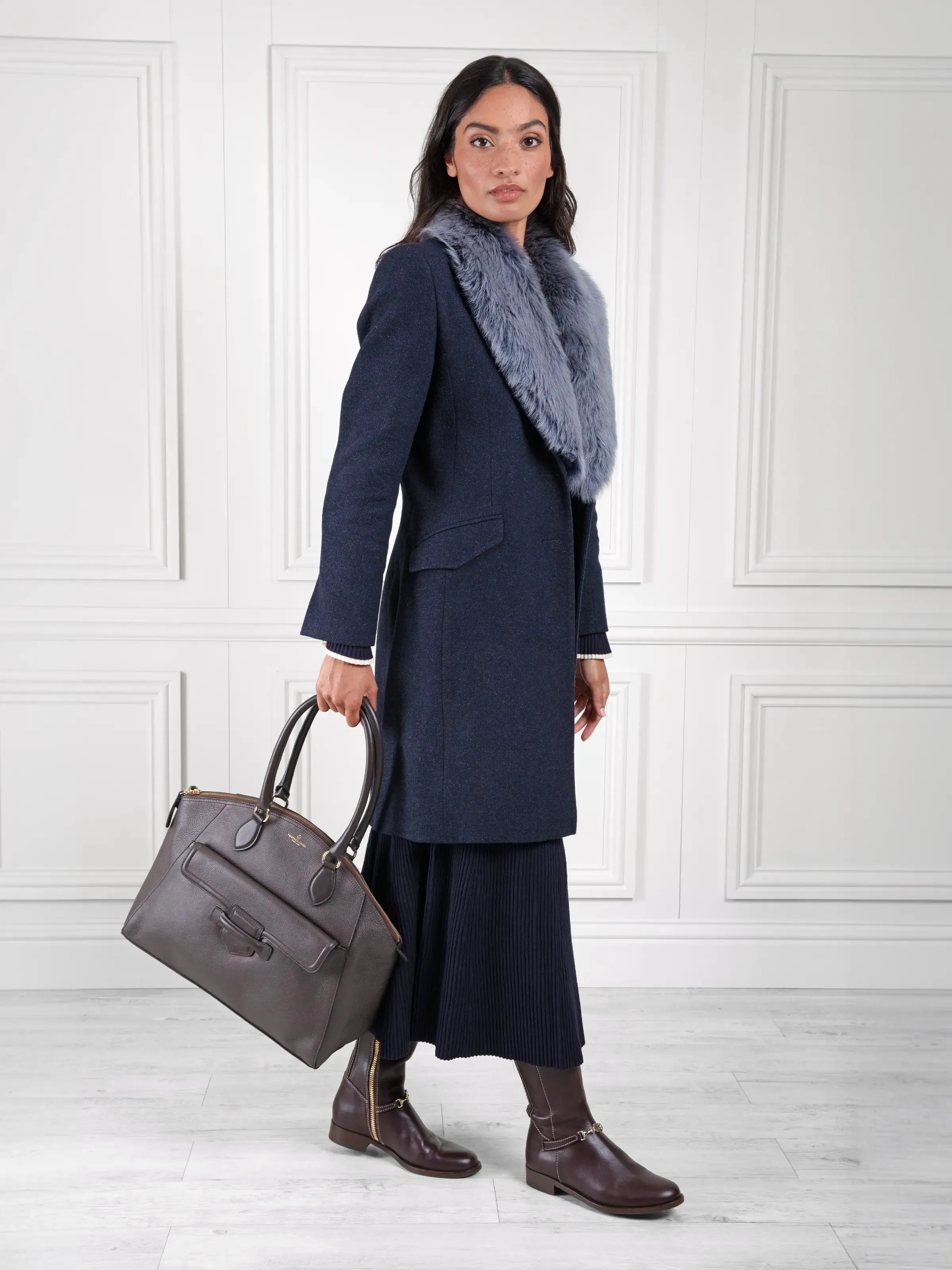 Octavia - Mahogany Leather Adidas Vulcano Shoes