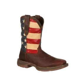 Best Heat Resistant Work Boots DURANGO REBEL PATRIOTIC PULL-ON WESTERN FLAG BOOT DB5554