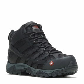 Breathable Protective Shoes Maximum Comfort Men's Merrell, Moab Vertex 2 Mid CF Safety Work Boot
