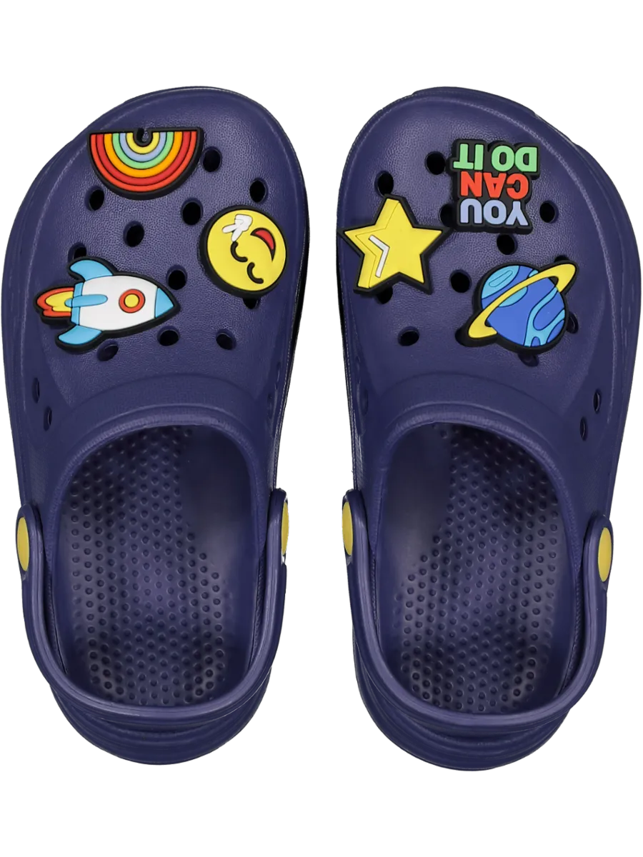 South Coast Sandals Resort Navy Moulded Sandals With Charms