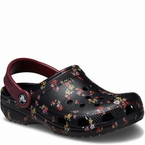 Crocs Kids Classic Graphic Clog Odor Resistant Open Toe Casual Shoes