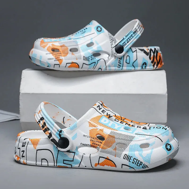 Asics Vs Rudis Wrestling Shoes Fashion Children Shoes Boys Girls Slippers Cute Garden Shoes Sandals for Kids EVA Lightweight Waterproof Boy Sandal Clogs