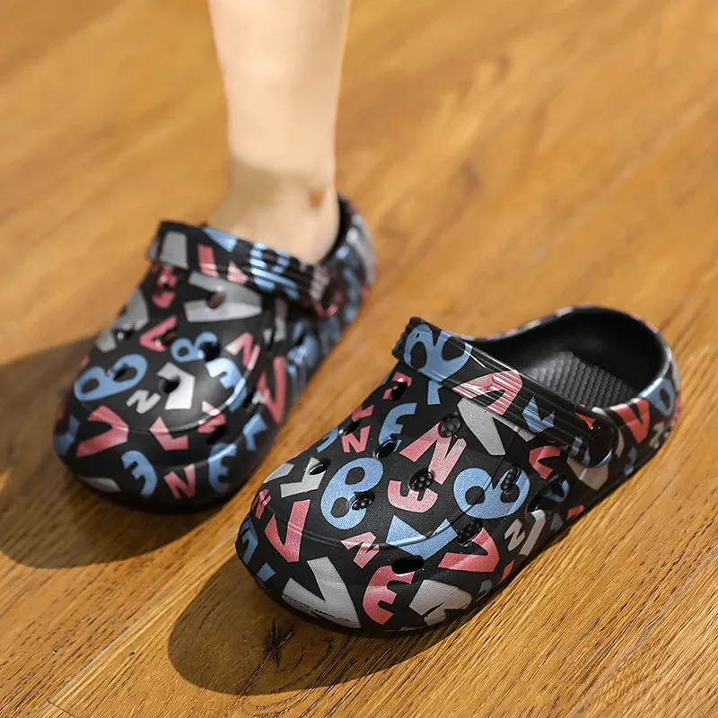 Fashion Children Shoes Boys Girls Slippers Cute Garden Shoes Sandals for Kids EVA Lightweight Waterproof Boy Sandal Clogs Asics Laceless Running Shoes