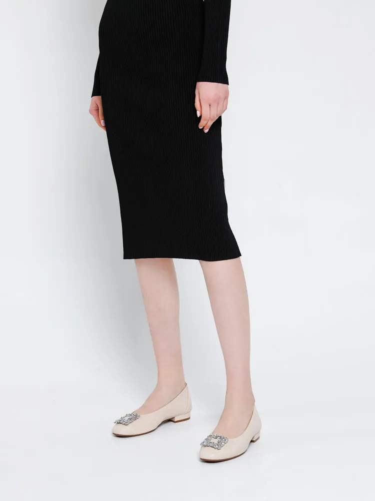 Oriole Embellished Buckle Ballet Flats Embellished Flat Bridal Shoes