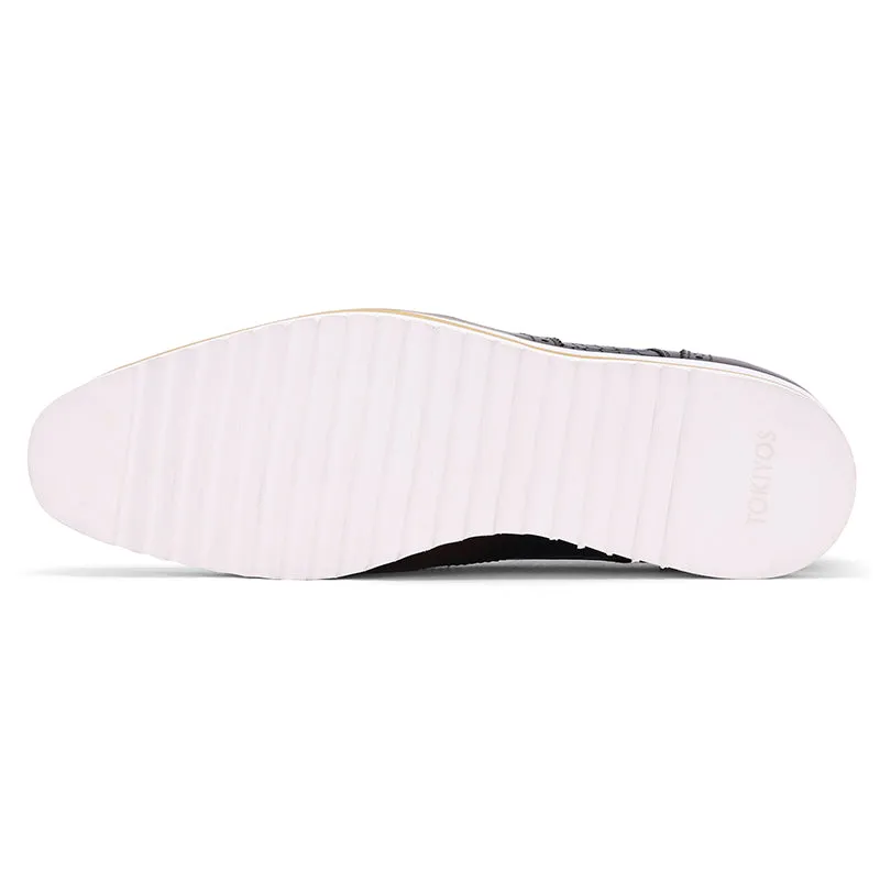 Ostranuxe Lace-Up Classics And Gold Dress Shoes