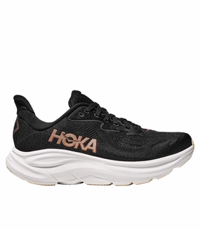 all - purpose use shoes Hoka Women's Clifton 10 - Black / Rose Gold