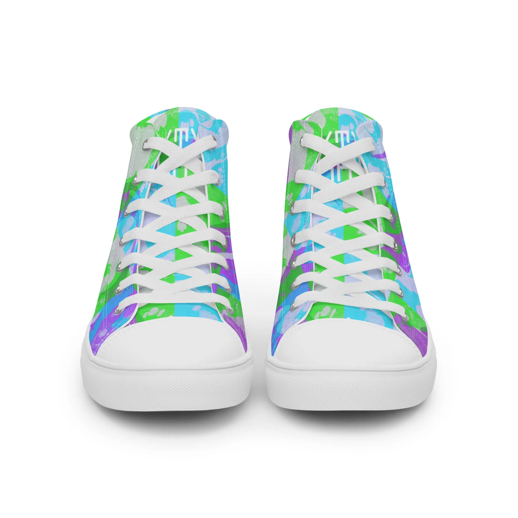 High Heel Driving Sixty Eight 93 Logo White Marble #3 Women's High Top Shoes