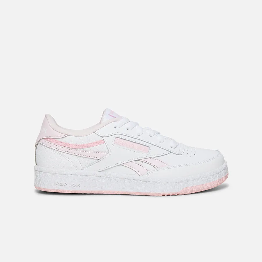 Club C Revenge White/Porcelain Pink/Pink Glow Tennis Shoes With Jeans