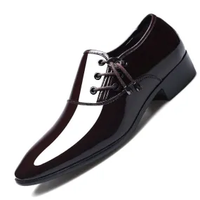Patent leather shoes dress shoes for men Dress Shoe Knot
