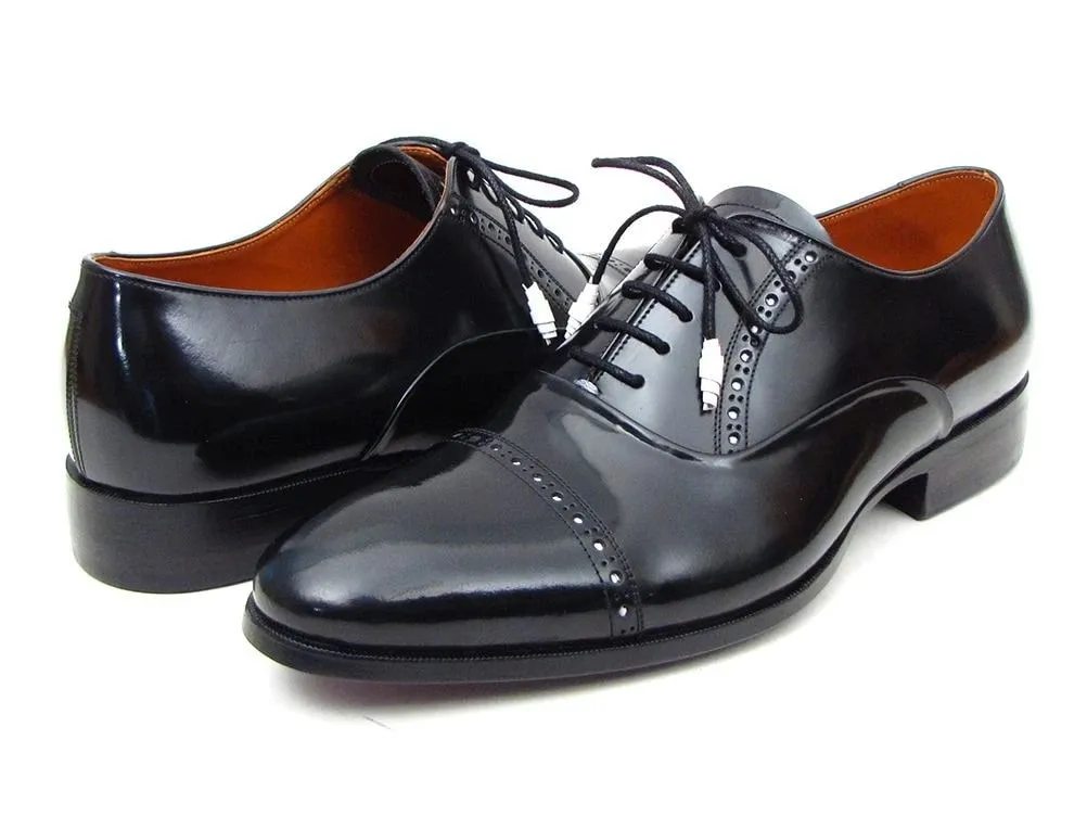 Paul Parkman Captoe Oxfords Black Dress Shoes - 78RG61 Casual Shoes To Wear With Dresses