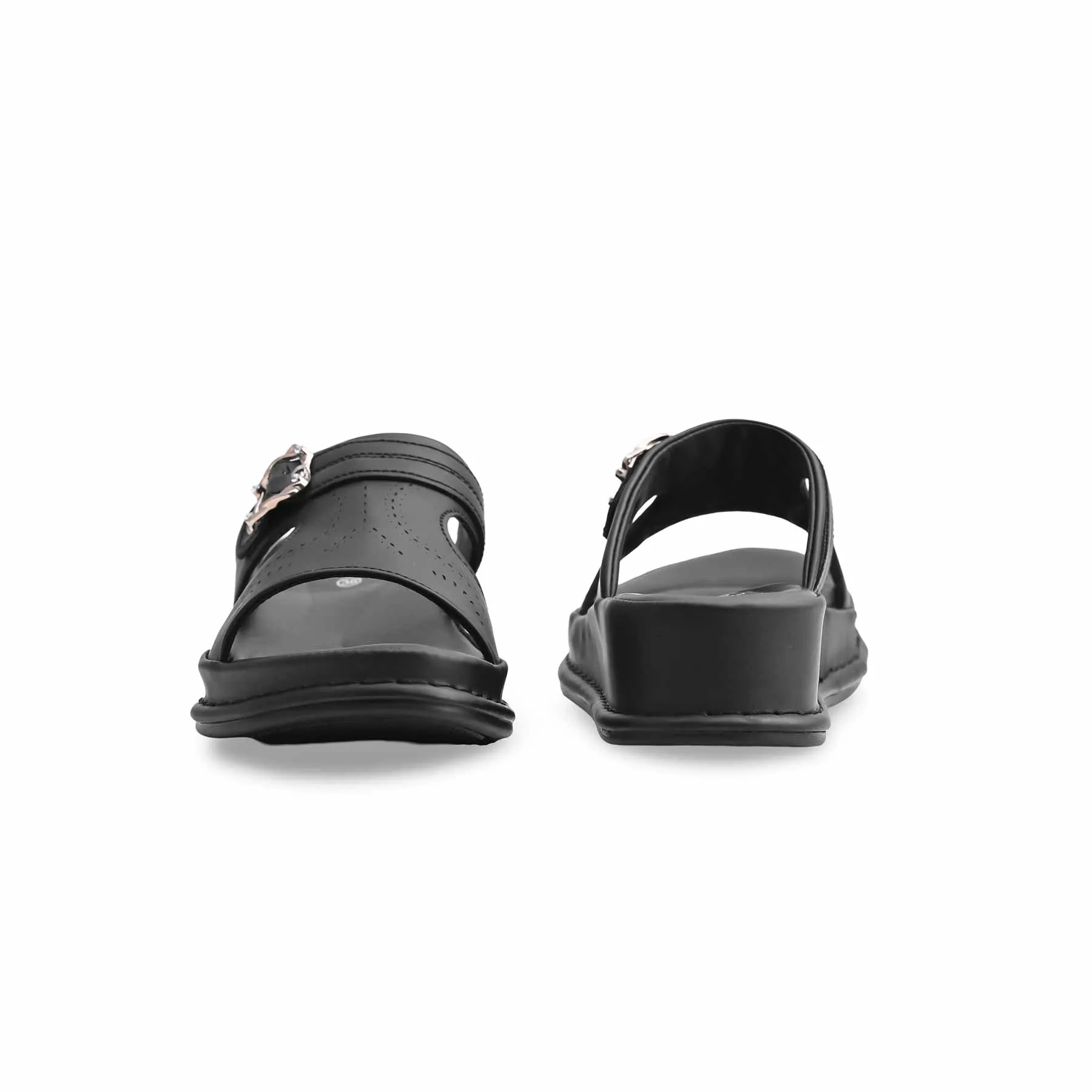 Hedgehog With Slippers Black Formal Slipper PU0495