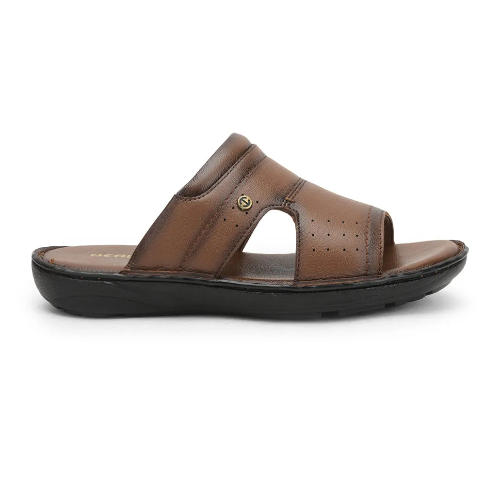 Healers Casual Slippers For Men (Tan) ER-53 By Liberty Feetmoji Slippers