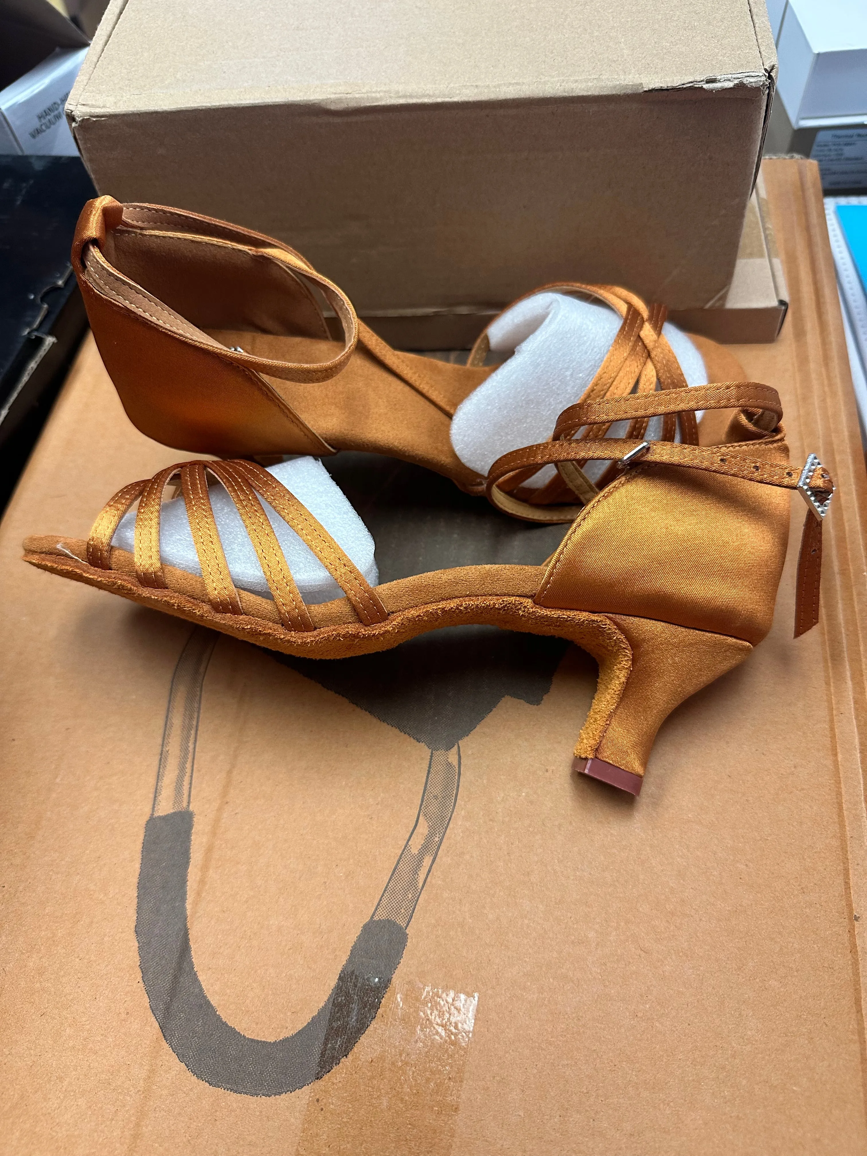 Brand new Women SatinBallroom Dance Shoes LatinSalsa Performance DanceShoes Most Breathable Asics Shoe