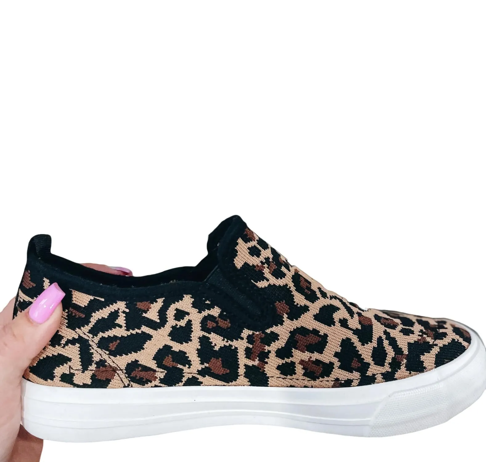 Whote Sneakers Very G - Women's So Fly Leopard Slip On Sneakers