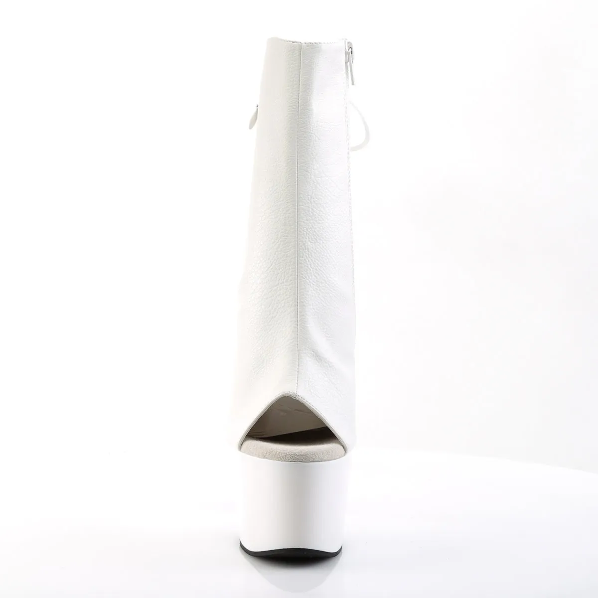 Asics Gel Foam Shoes ADORE-1018 Pleaser White Faux Leather Sexy Platform Shoes (Pole Dancing Heels)