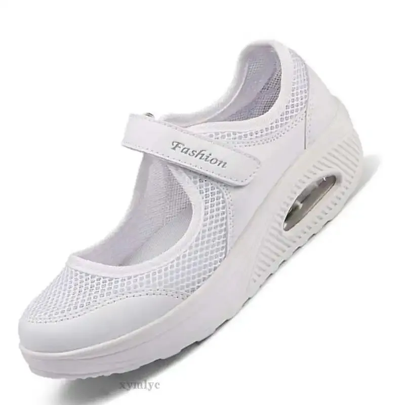 Tartan Flat Shoes 2020 Summer Fashion Women Flat Platform Shoes Woman Breathable Mesh Casual Shoes Zapatos Mujer Ladies Boat Shoes mujer 35-43