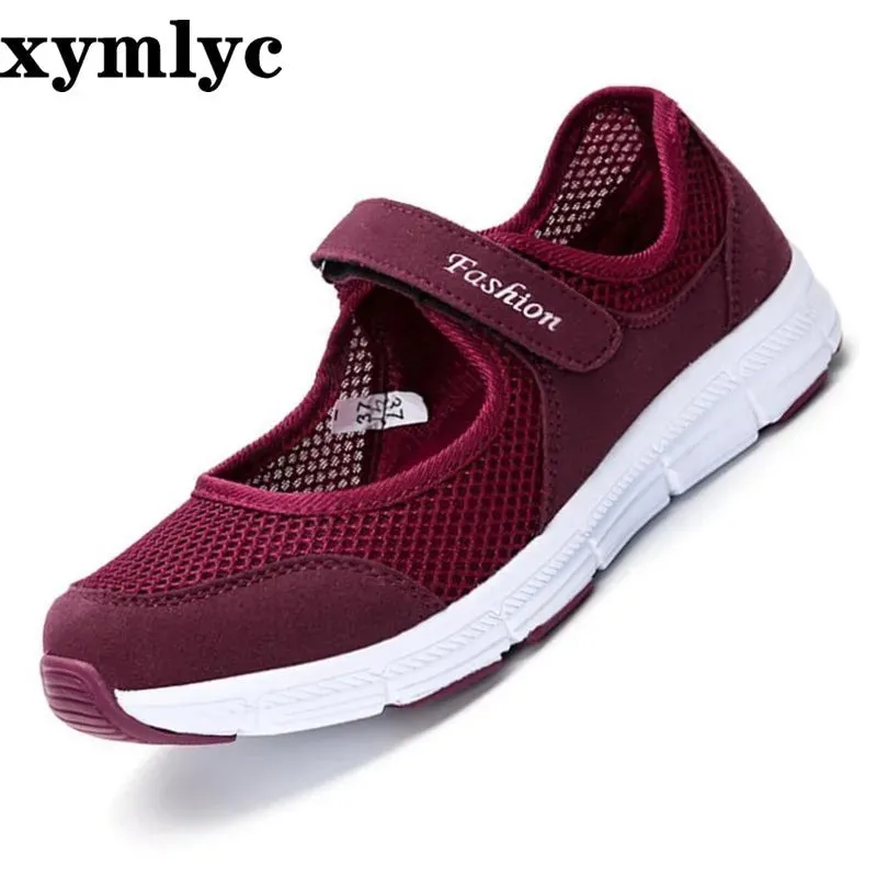 Skull Shoes Flats 2020 Summer Fashion Women Flat Platform Shoes Woman Breathable Mesh Casual Shoes Zapatos Mujer Ladies Boat Shoes mujer 35-43