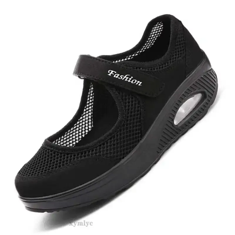 Flat Sole Mtb Shoes 2020 Summer Fashion Women Flat Platform Shoes Woman Breathable Mesh Casual Shoes Zapatos Mujer Ladies Boat Shoes mujer 35-43