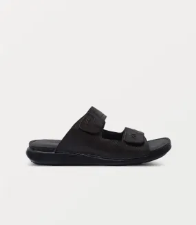 BM6878-ESPRESSO-Men Slipper Fanny Pack Slides