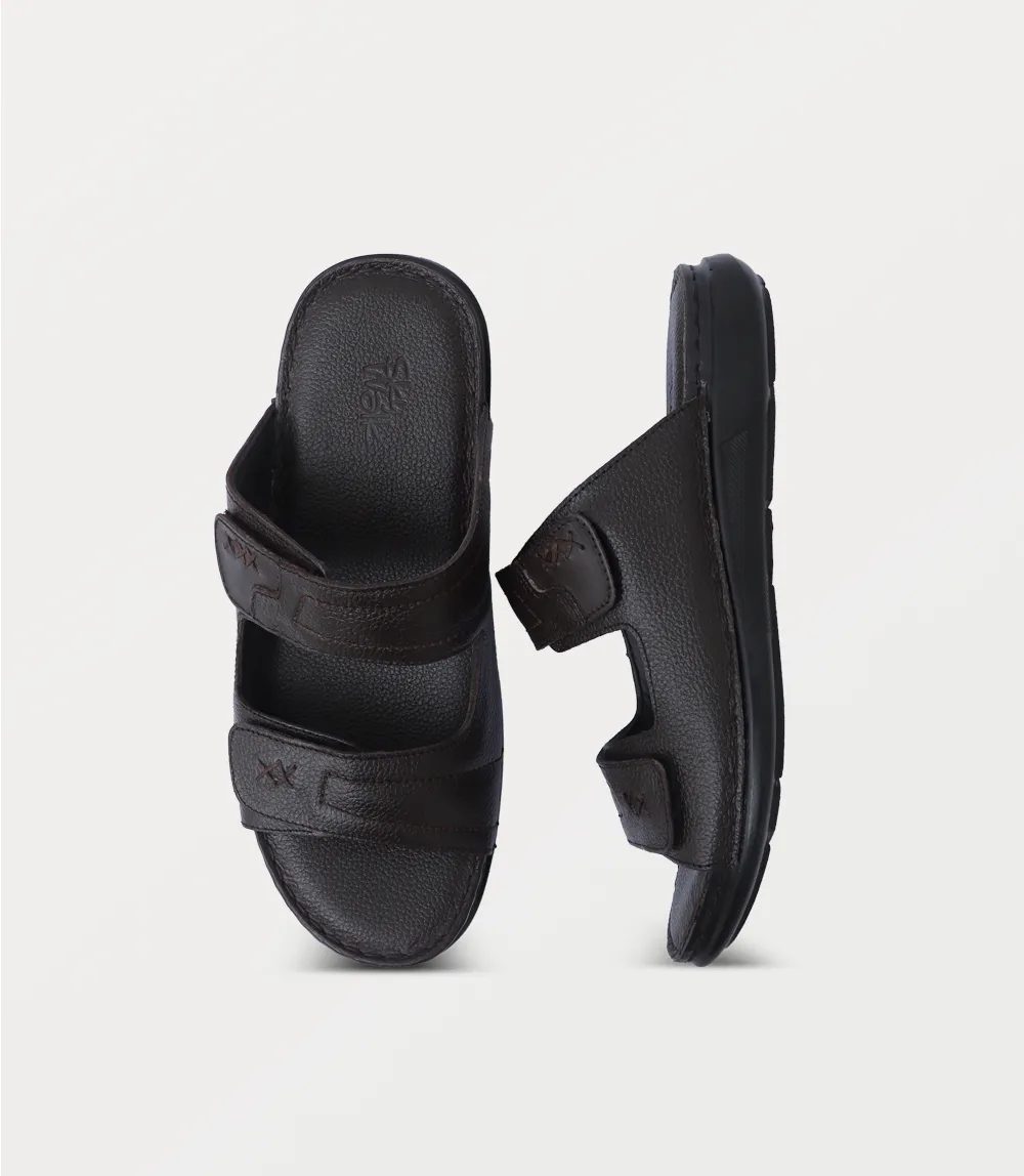 BM6878-ESPRESSO-Men Slipper Disposable Spa Slippers