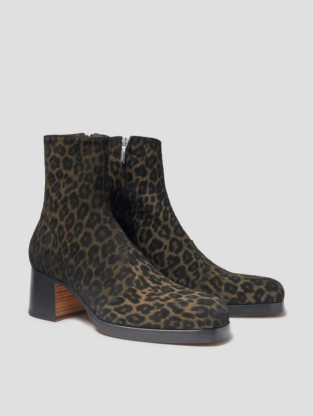 RAOUL 70MM PLATFORM BOOT IN LEOPARD SUEDE Boots Winter Shoes