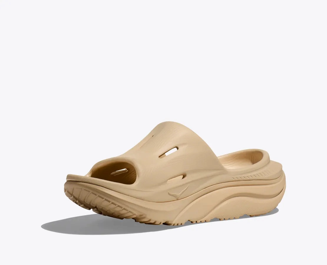Hoka Ora Recovery Slide 3 - Shifting Sands / Shifting Sands rigid sole shoes fall running
