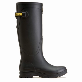 Ariat Womens Kelmarsh Wellington Black Cozy Step Heavy Duty Rain Gear