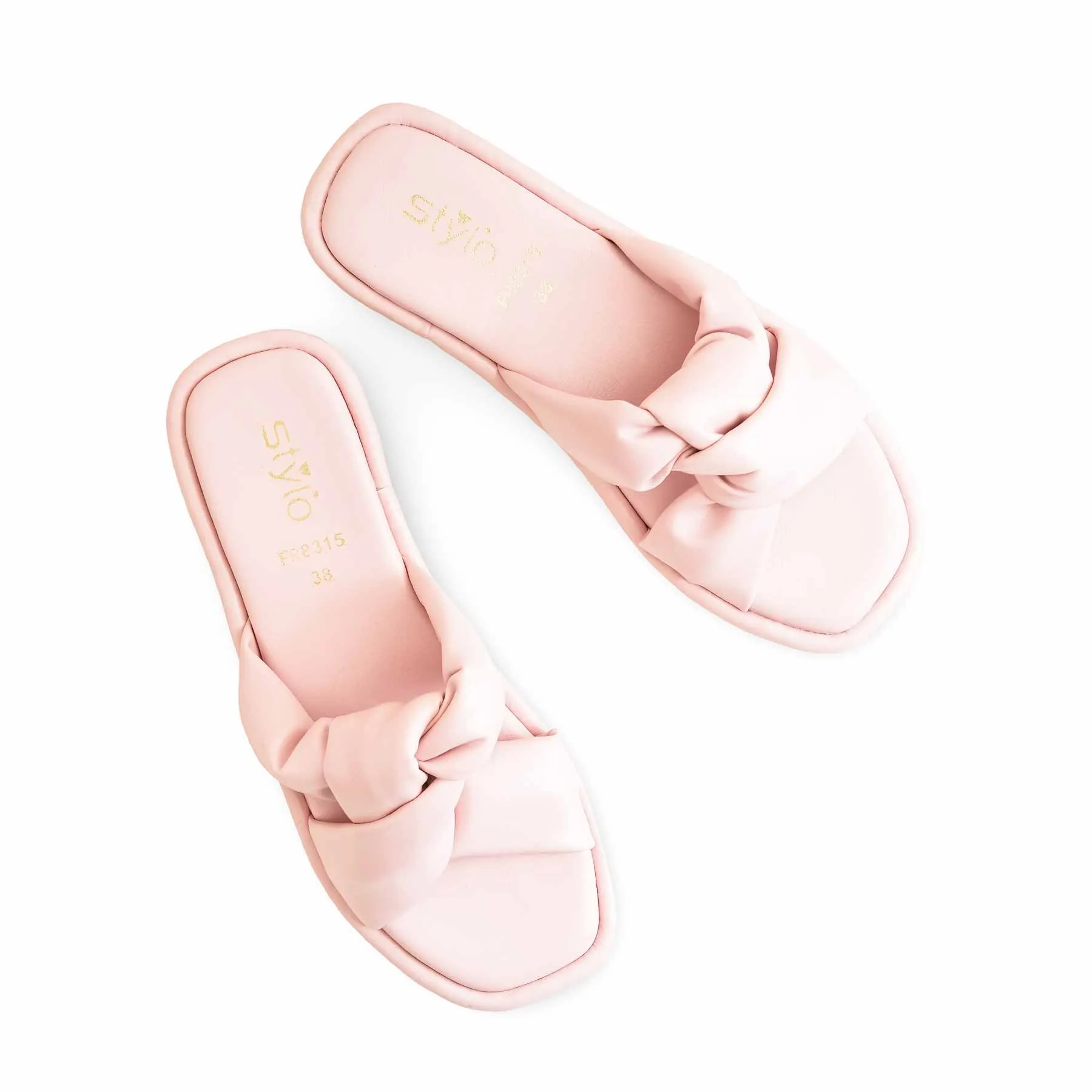 Puffa Slippers Pink Formal Slipper For Ladies FR8315