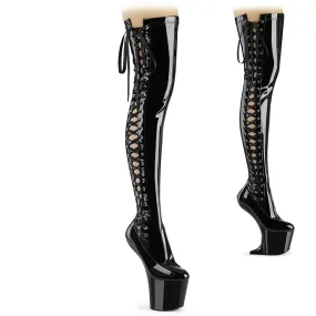 CRAZE-3050 Pleaser Black Patent Sexy Platform Shoes (Pole Dancing Heels) Good Asics Shoes
