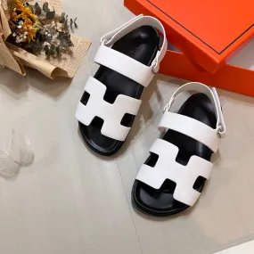 Great Slippers For Mom MJHS12 Leather slippers Man and Women shoes 35-45 With box