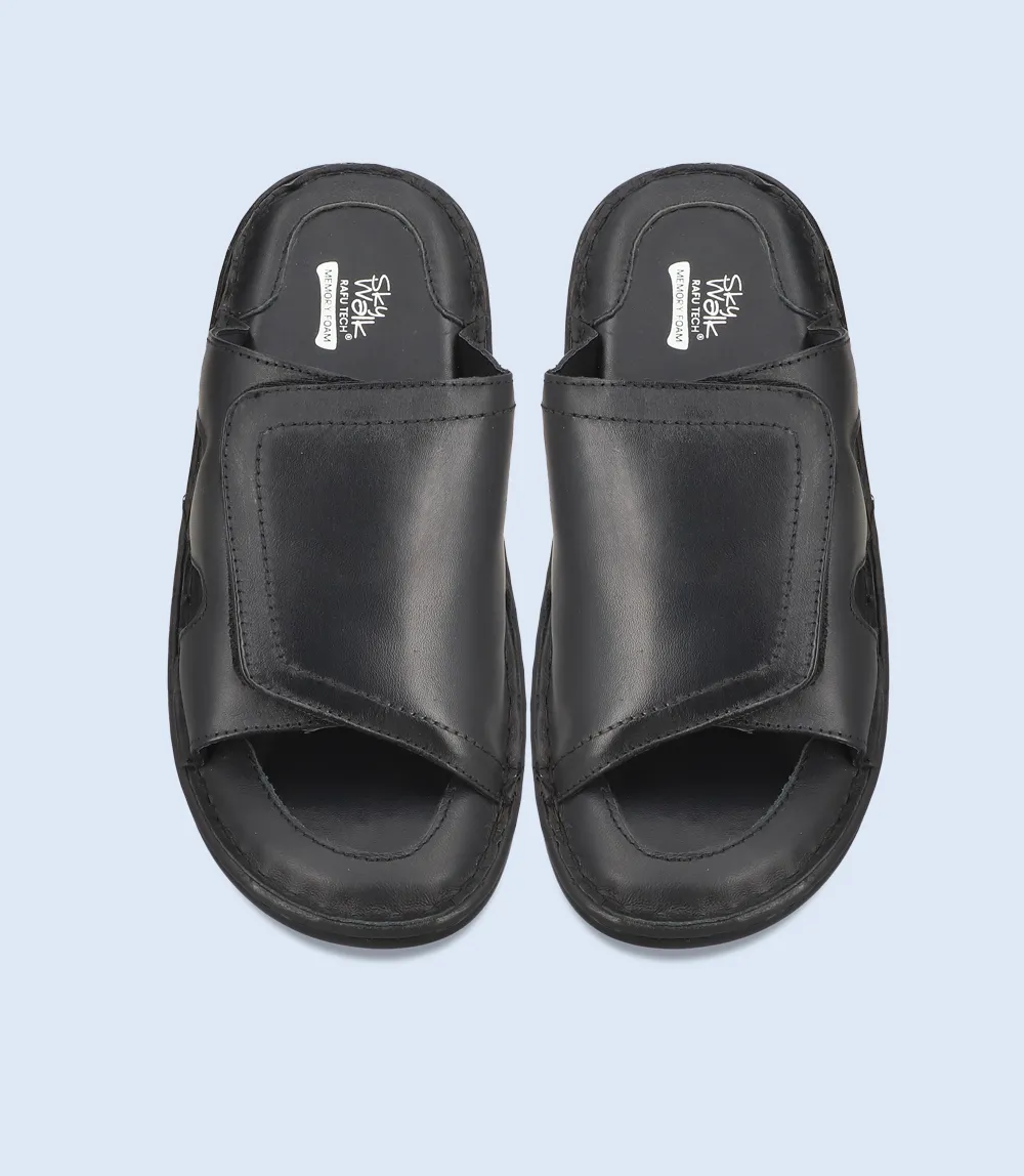 Footie Slippers BM5906-BALCK-Men Slipper