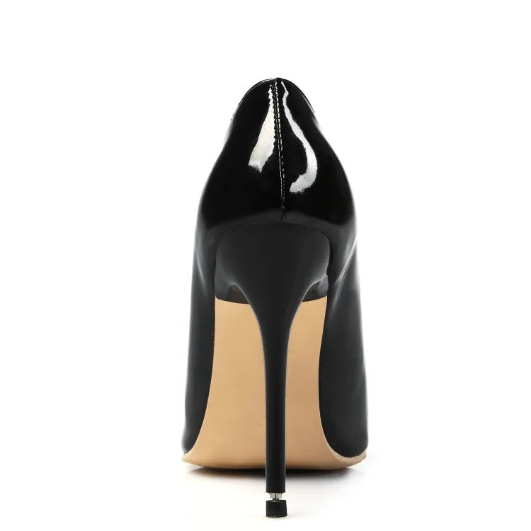 Pointed Toe Patent Leather Pumps Women Stiletto High Heels Shoes 3858 High Heels Strappy